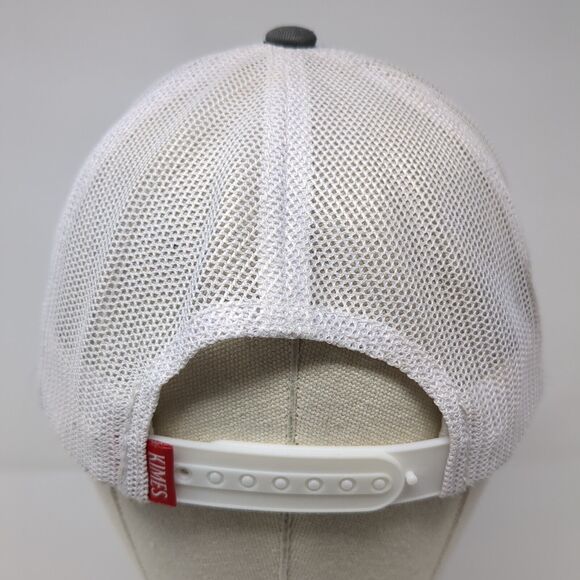 Kimes Ranch Snapback Mesh Back Trucker Hat Gray OSFA Embroidered - Picture 6 of 10